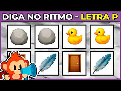 📢 DIGA A PALAVRA NA BATIDA (LETRA P) Níveis: 🟩 Fácil 🟨Médio 🟥 Difícil #macaquiz