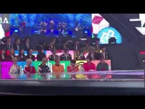 BTS sharing 1water bottle with all the members!!so cute!! @MBCGAYO Daejejeon 2017