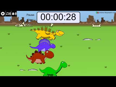 1 Minute Dinosaur Race Timer