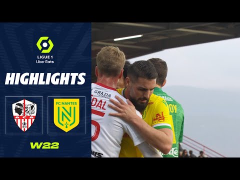 AC AJACCIO - FC NANTES (0 - 2) - Highlights - (ACA - FCN) / 2022/2023