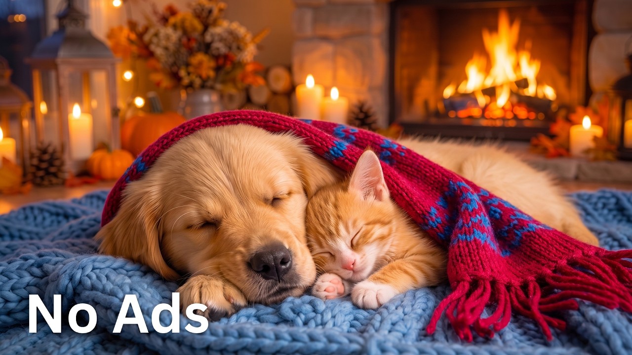 24 HOURS Gentle Anti-Anxiety Music for Dogs 🐶🍂 Calm Anxiety, Comfort & Peaceful Sleep 🎶 No Ads