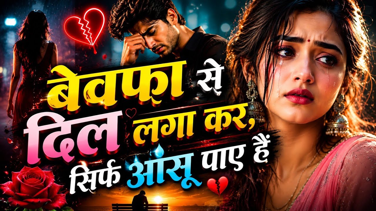 बेवफा से दिल लगाकर सिर्फ आंसू पाए हैं💔 | Heart Touching Sad Song 2026 | New Hindi Breakup Song