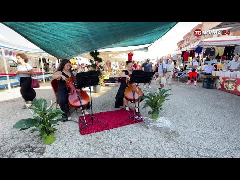Canosa di Puglia, concerto al mercato settimanale