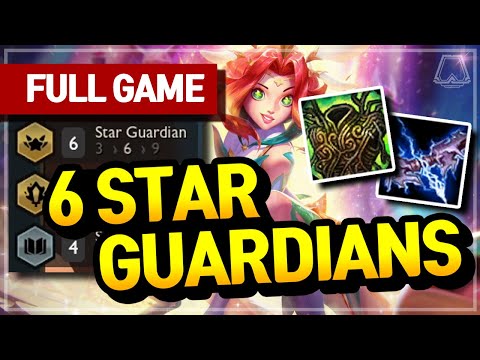 6 Star Guardians Comp! (Star Guardian + Sorcs)- Teamfight Tactics Full Game | TFT Galaxies | Master