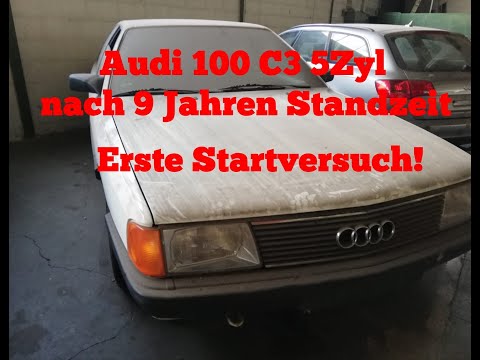Audi 100 C3 nach 9 Jahren Standzeit | Erster Startversuch | Audi 100 Typ44 5zyl 2.0E KE-Jettronic