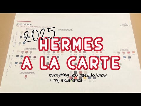 My 2025 HERMES A La Carte 🍊 Everything  you need to know and my experience
