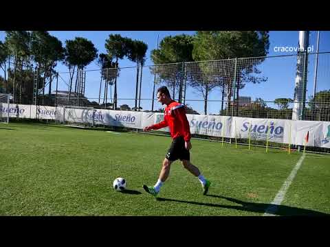 Damian Dąbrowski wraca do treningów z piłką (24.01.2018)