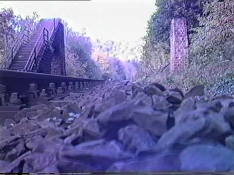 Kyllburg Eifel - Zerstörte Eisenbahnbrücke 1986