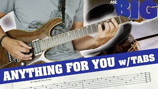 Mr. Big - Paul Gilbert - Anything For You - Guitar Playthrough w/ Tabs