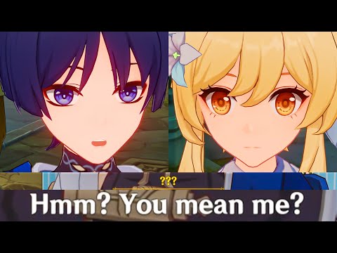 "YOU'RE SCARAMOUCHE!!" First Time Meet WANDERER Cutscene Genshin Impact 3.3 Archon Quest