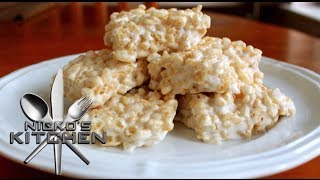 RICE CRISPIE TREATS (4 Ingredients) - VIDEO RECIPE