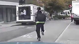 Raw Dashcam Video: Shoplifter Tries To Run From Seattle Police