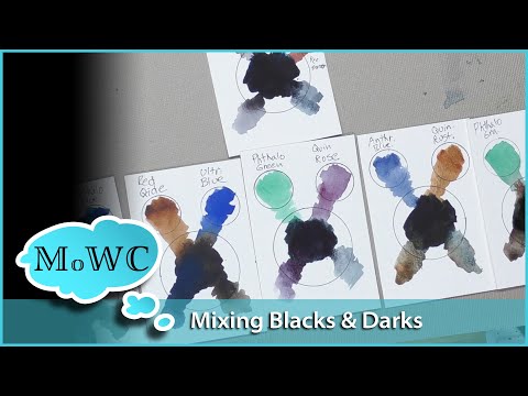 6 Ways to Mix Blacks and Darks in Watercolor