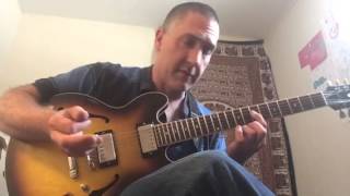 Guitar Lesson: Voice leading drop2 voicings through the cycle of 4ths.