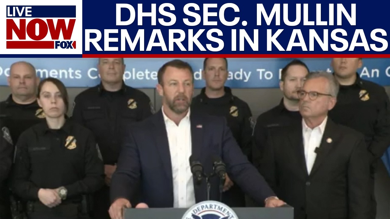 DHS Sec. Mullin delivers remarks in Kansas on fully funding CBP & ICE