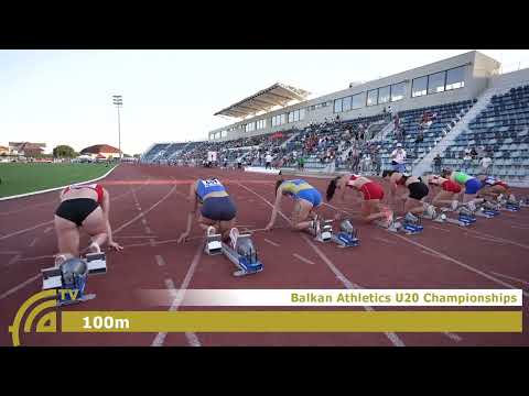 (A) 100m [Ž], FINALE, brončana VITA PENEZIĆ - Prvenstvo Balkana za juniore i juniorke 2025