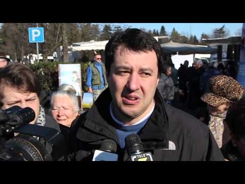 Salvini al mercato di Tradate