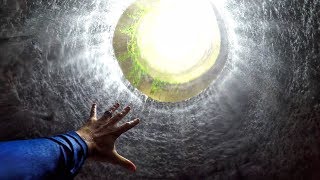 Swimming Inside a GIANT Waterfall Hole!!