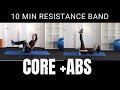 10 Minute Best Core Workout With Resistance Bands Beginner Core Exercises With Band