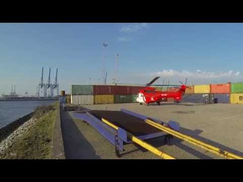 A rare sight at the Rhenus Deep Sea terminal in the port of Rotterdam