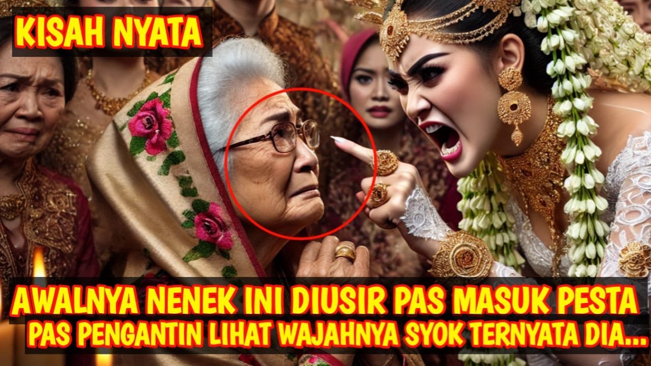 KISAH NYATA! AWALNYA NENEK DIUSIR PAS MASUK PESTA, PAS PENGANTIN LIHAT WAJAHNYA SEMUA SYOK TERNYATA