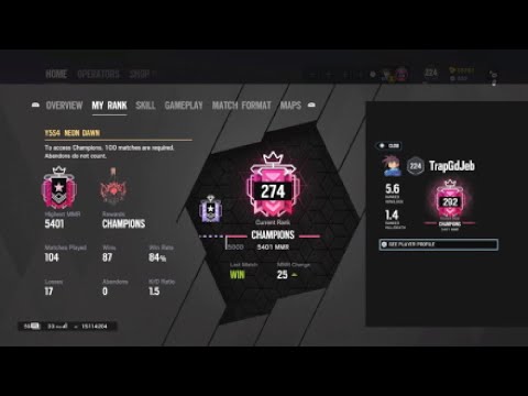 Getting Champion In Operation Neon Dawn!!! - Rainbow Six Siege (PS5 Ranked Highlights)