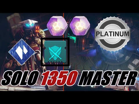 EASILY Solo 1350 Master Nightfall (PLATINUM Rank) - Exodus Crash (Warlock) 100K Pinnacle - Destiny 2
