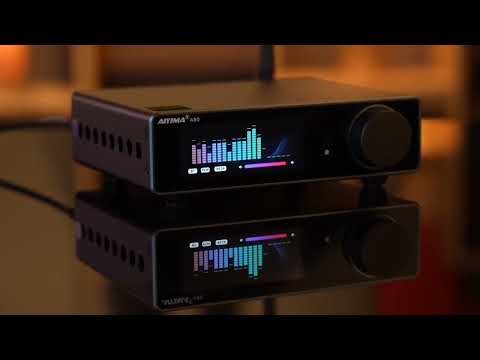 Amplifier AI YIMA A80 TPA3255 DAC Bluetooth PFFB Stereo Power Amplifier 300Wx2 Class D 2.0