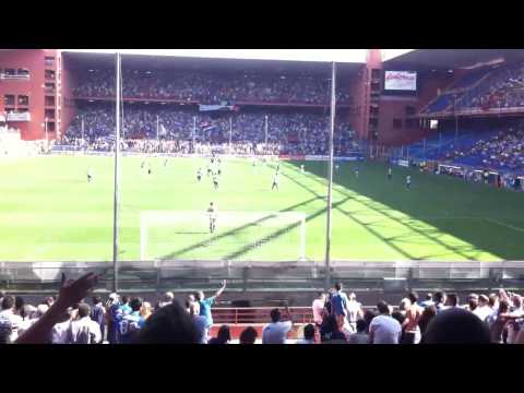 Rigore BERTANI in Samp 6-0 Gubbio