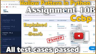 Assignment -10B||Hollow pattern in python||ccbp||Nxtwave assignments...