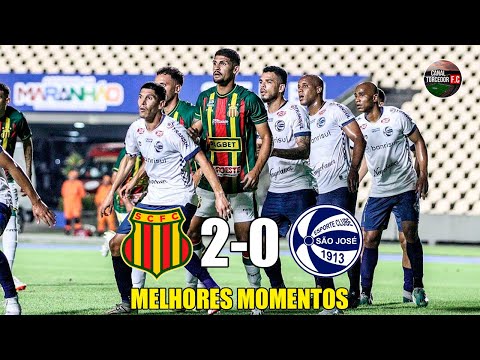 Sampaio Corrêa 2 x 0 São José-RS - Melhores Momentos - COMPLETO - Brasileirão série C 2024