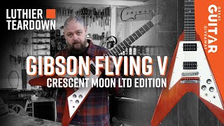 Video thumbnail for Rare enough? Gibson Crescent Moon Flying V | Luthier Teardown by Crimson Custom Guitars