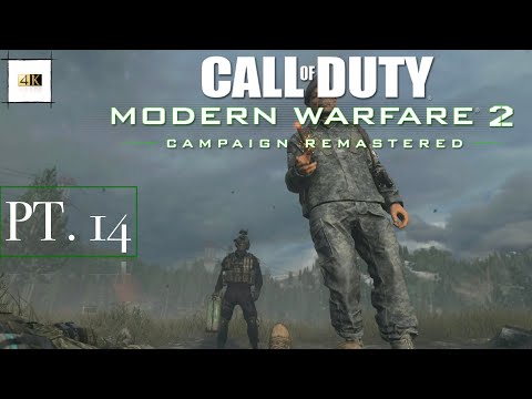 COD MW2 Remastered 4K {Gameplay} Walkthrough Part 14 "Loose Ends" [XBOX ONE X]