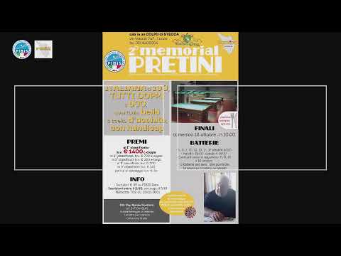 2° Memorial Pretini - SEDICESIMI DI FINALE (Francioli - Conte)