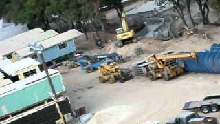 preview picture of video 'The Falls Ride Under Construction at Schlitterbahn, New Braunfels'