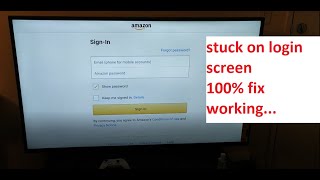 Fire TV stuck at Amazon login window | Fire stick stuck at amazon login | K Random Tech