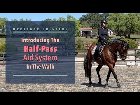 Dressage Pointers: Introducing The Half-Pass Aid System In The Walk