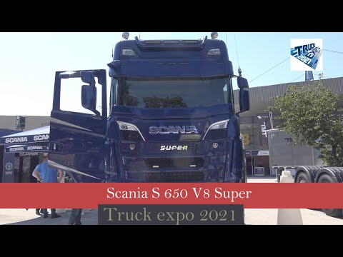 2021 Scania S 650 Super A4x2 V8 Tractor Truck  Interior Exterior Walkaround   Truck Expo 2021