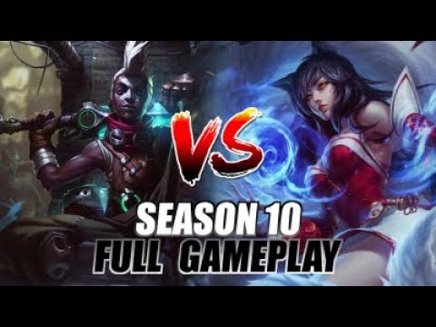 Ahri Vs Ekko Full Gameplay S10 ~ Rank 1 Ahri LegitKorea