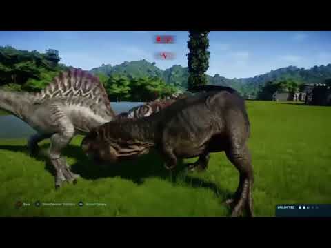 All dinosaurs battle royale Jurassic world Evolution round one