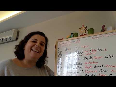 TURKISH Lesson Learning the Alphabets