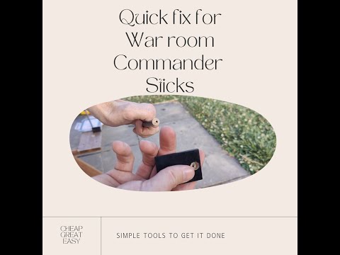 How to quick your commander stick that have broken