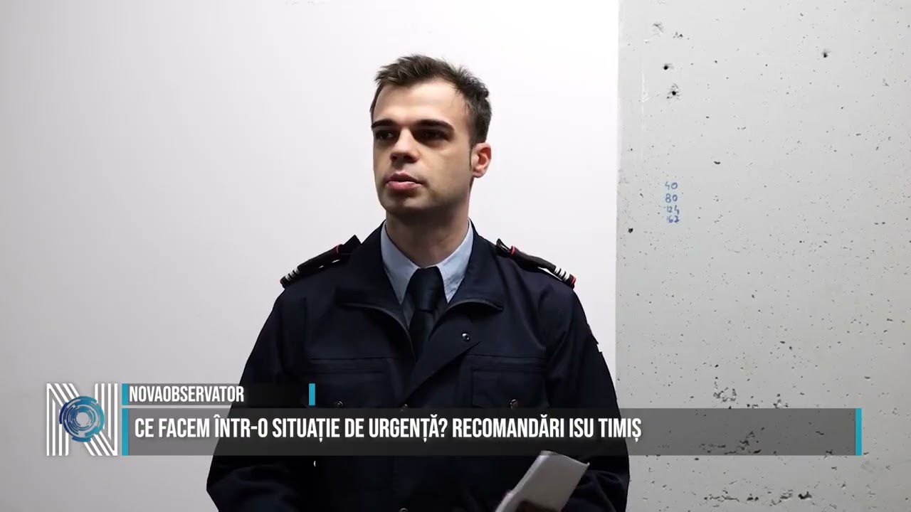 Ce facem într-o situație de urgență? Recomandări ISU Timiș