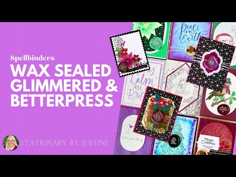 Sealed for Christmas & Glimmered BetterPress