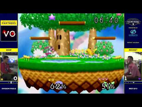 TBH8 - B33F (Pikachu) vs. Rocket (Falcon) SSB64 Division 1