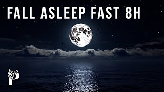 8H Deep Sleep Music & Ocean Waves | Black Screen — Fall Asleep Fast