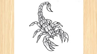 How to draw a scorpion easy step by step