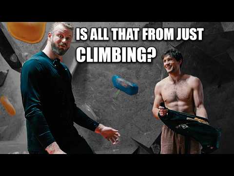 Pro Climber Shocks World's Tallest Bodybuilder