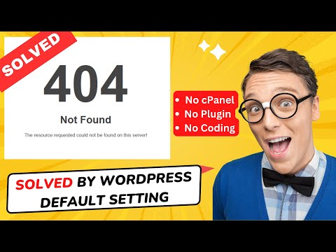 [ SOLVED ] 404 Not Found The Resource Requested Could Not Be Found on This Server in WordPress