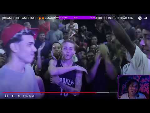 MUZUBY REACT  - (CHAMOU DE FAMOSINHO 🔥🔥) MAGRÃO (SP) X GABFLOW - BATALHA DO COLISEU - EDIÇÃO 136